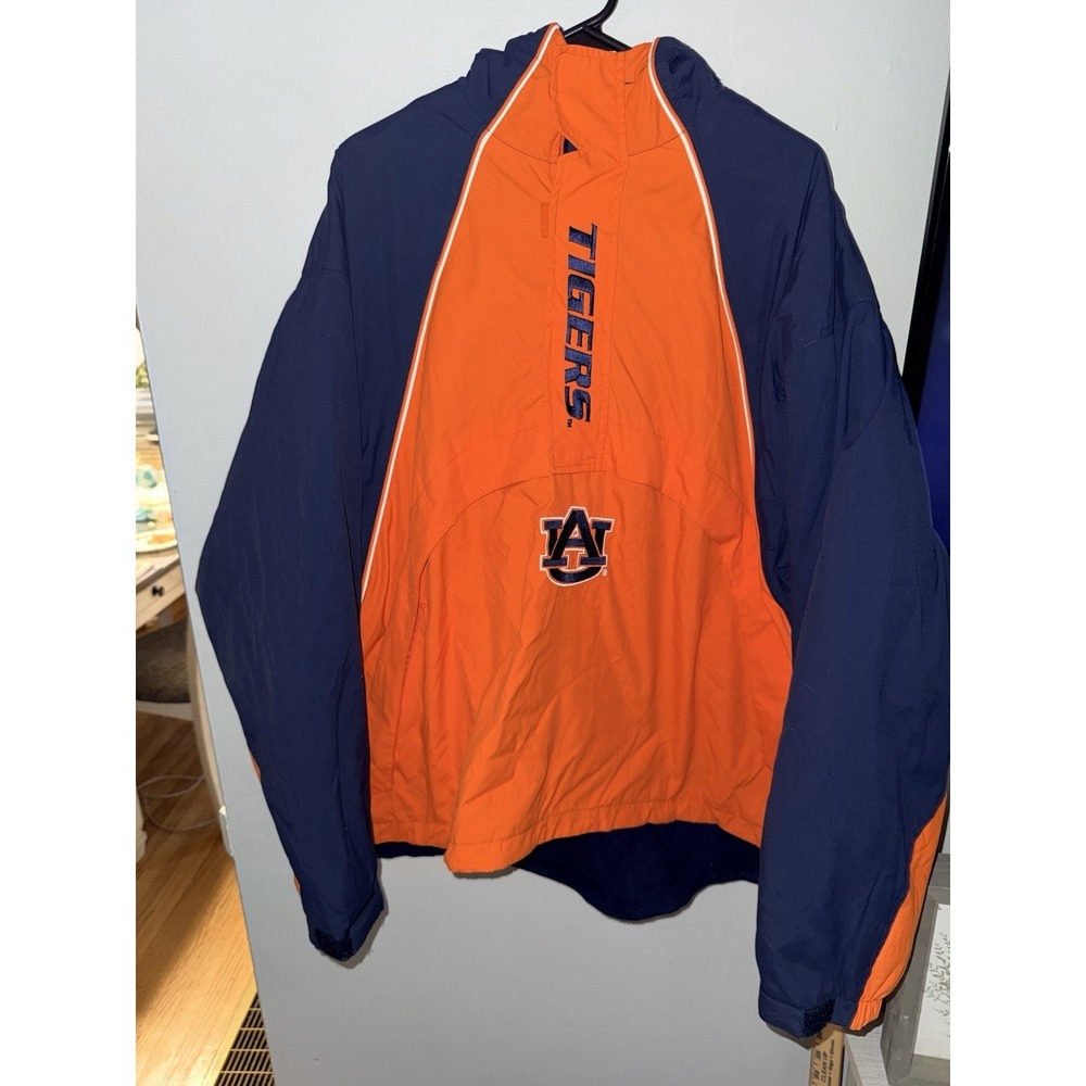 Genuine Stuff Collegiate AU Auburn Wind Breaker Lined Sports Jacket 90s Mens XL‎